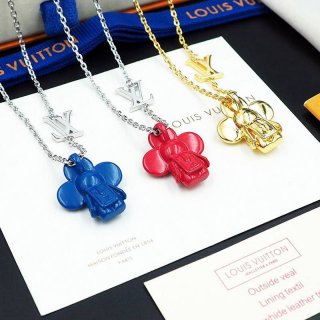 Lowest price challenge Louis Vuitton pendantif Vivienne replica necklace 3 colors vun36478
