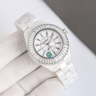 Chanel J12 Replica Baguette Diamond Bezel Caliber 12.2, 33MM shl54178