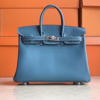 Rare color Hermes Birkin 25 copy Togo gold hardware erv49487