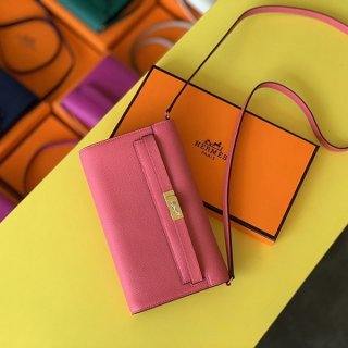 The hot topic! Hermes Epson fake Kelly To Go Wallet Rose ert27507