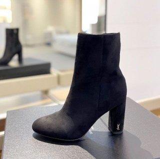 Rare Saint Laurent Lou Ankle Boots Replica Saf05218