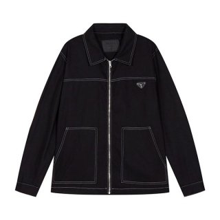 Prada stretch cotton shirt replica stitch pua73908