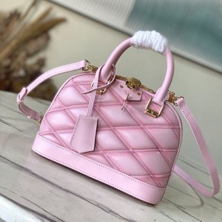 Elegant pastel? Louis Vuitton Alma BB copy handbag 24453
