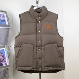 Easy to use Celine Triomphe quilted down vest copy 2W987906V.02KK