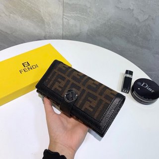 Fendi FF motif long wallet replica fet84587