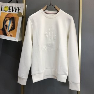 Rare Moncler replica embossed logo sweatshirt in 2 colors moh18221