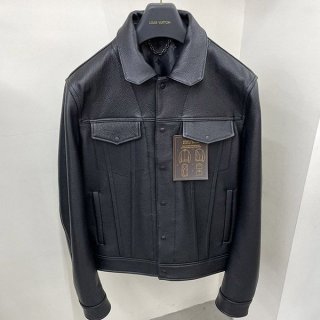 Classic Louis Vuitton leather boxy jacket vur66070