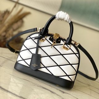 Louis Vuitton Women's Alma BB N-grade Bag Lamb Check M23761