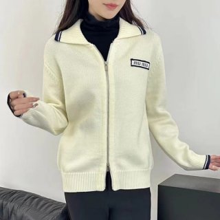 Free shipping Miu Miu copy cardigan Lana cashmere conzip myl91090