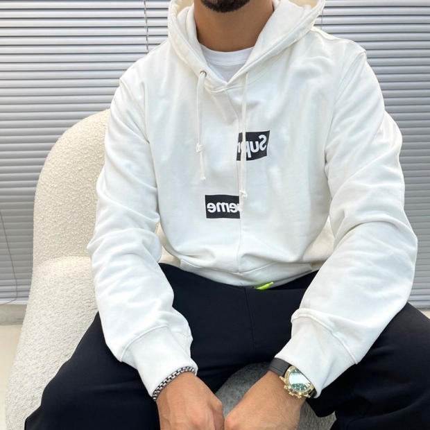Eye-catching colors Supreme x Comme des Garcons copy ★ box logo hoodie shq23270