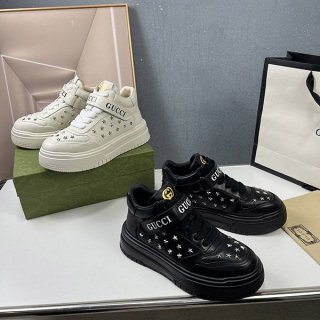 Cheap Gucci Ryton Smooth Fake Leather Sneakers Ivory with Tracking gua32272