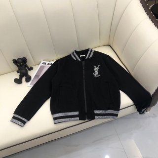 Very popular!! New color Saint Laurent copy denim style button jacket in smooth leather Sar64291