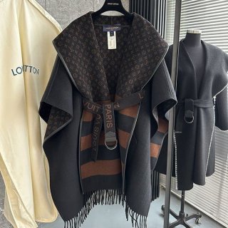 ☆Super popular? Sold out for sure☆Louis Vuitton Cape Hoodie Coat Replica 1A83TK