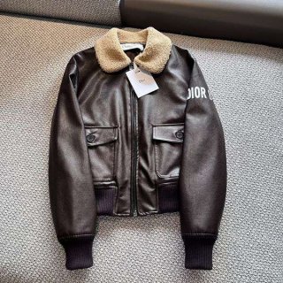 Stylish? Dior fur collar leather jacket copy dee95596