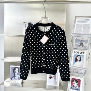 Miu Miu Replica Polka Dot Viscose Cardigan myb71331