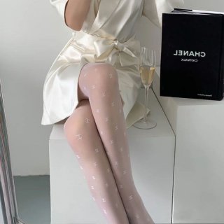 Competition [Lots of small logos] Chanel stockings replica/tights shg40262