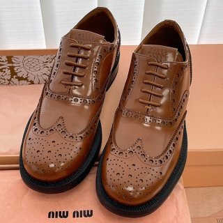 n grade recommended miumiu x churchs brogue shoes fake myl79857