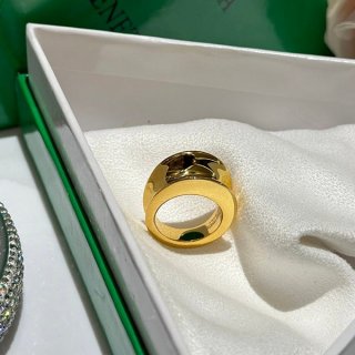 Bottega Ring ◆ H Beam Ring Replica ◆ Gold boa00073