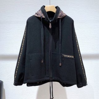 Louis Vuitton Monogram Replica Double Sided Parka Wool vua02636