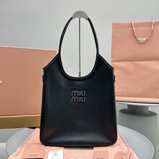 Free shipping Miu Miu fake lettering logo leather shopping bag myy37980