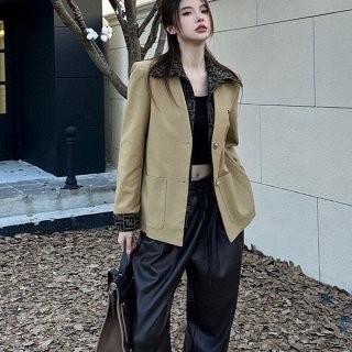 Fendi FF Belt Caddy Blazer Jacket Replica feb40492