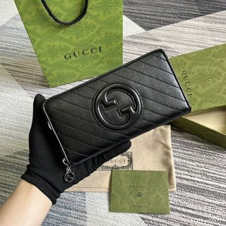 Gucci G logo Blondie replica zip around long wallet guo88267