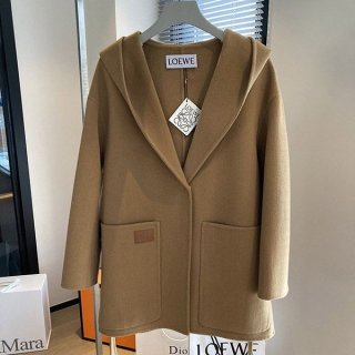 Extremely rare! Loewe stylish wool cashmere coat replica lou10411