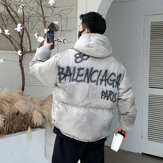 Balenciaga Replica Logo Down Hoodie Jacket baf36920