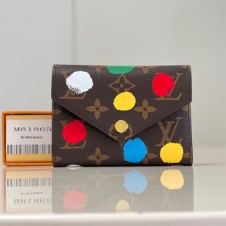 Rare LV x Yayoi Kusama Portefeuille Victorine Wallet Replica M81865