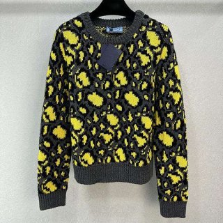 New color ☆ Rare Prada crew neck wool knit replica puv53225