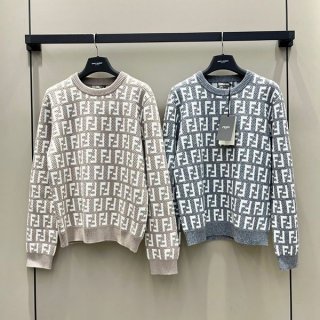 High quality???Fendi FF logo crew neck sweater fake fel84964