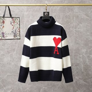 Ami Paris Turtleneck Knit Sweater Replica amk01881