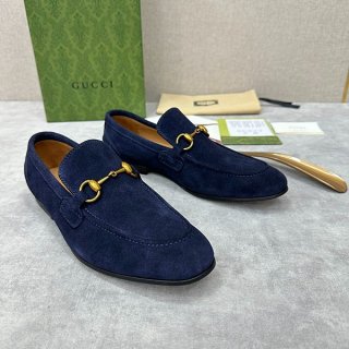 Gucci Jordan Horsebit Suede Loafers Replica guu43556