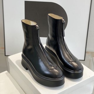 Autumn/Winter Sale: The Row Replica Leather Zipper Ankle Boots zah71768