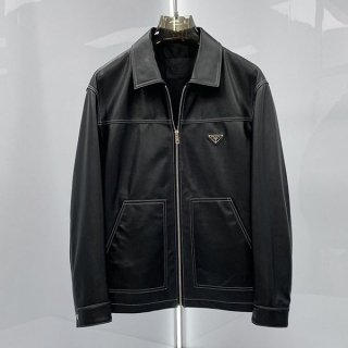 New and super limited edition? Prada lapel men's sheepskin jacket replica pul38594