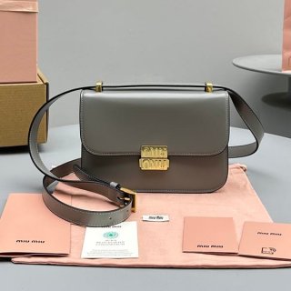 New sale Miu Miu leather shoulder bag replica myk05986