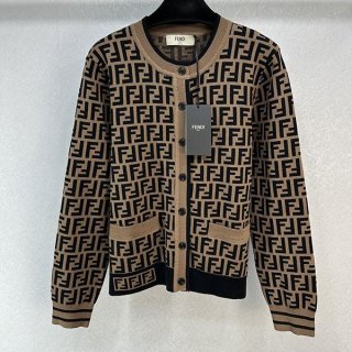 Fendi knit sweater replica multicolored cashmere FF motif fep00306
