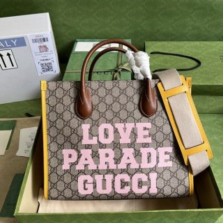 Free shipping Gucci 100th anniversary handbag copy brown tote bag gua50621