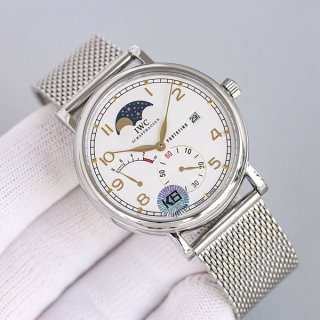 Very popular! IWC Replica Portofino Hand-Wound Moon Phase IW356505Q