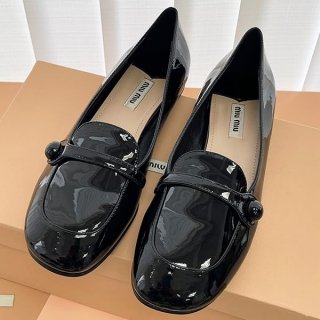 n grade recommended miumiu replica patent leather shoes myp63957