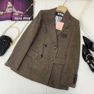 Immediate delivery Miu Miu single-breasted fake jacket myo13965