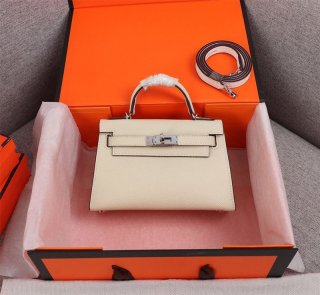 Cute Hermes Kelly Mini 2 Kazak Replica Epson Silver Hardware he26119