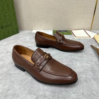 Gucci Interlocking G Detail Nappa Loafers Replica gui28759