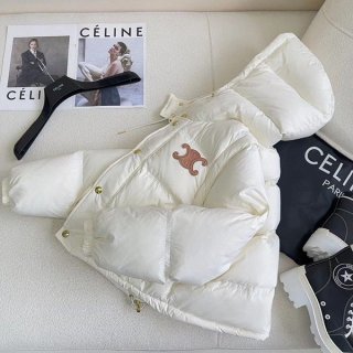Super limited edition? Celine cropped Triomphe down jacket replica Cen94866