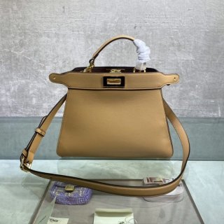 Very popular!! New color Fendi Peekaboo I See You fake small leather bag fef61583