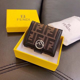Fendi FF motif tri-fold wallet replica fek43255