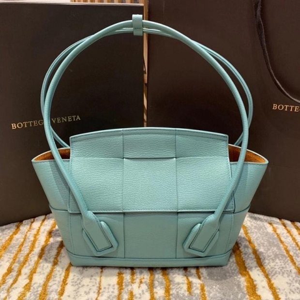 New Spring Collection Bottega Veneta The Arco Bag Replica Aqua Green bop25117