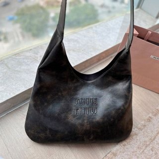 Extremely rare! Miu Miu lettering logo leather bag replica myj25806