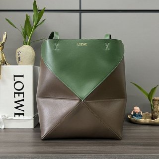 The hot topic! Loewe Puzzle Medium Tote, Replica, Bicolor, lof96666