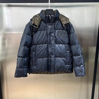 Fendi logo down jacket replica reversible feu88847